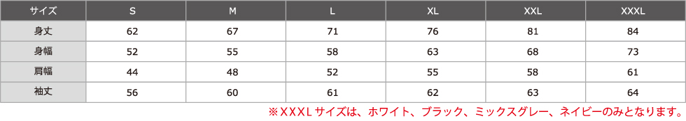 サイズ表