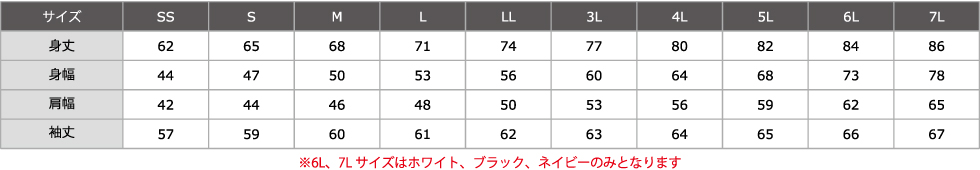 サイズ表