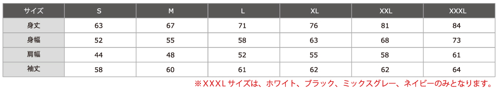 サイズ表