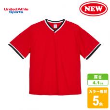 4.1ozドライアスレチックルーズフィットラインリブTシャツ