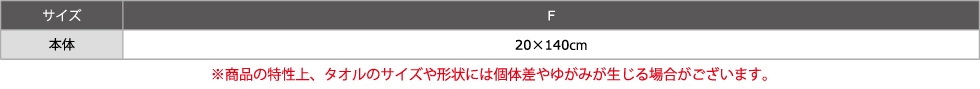 サイズ表