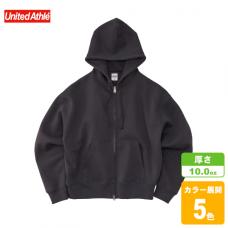 TCボックスシルエットスウェットフルジップパーカー(裏起毛)